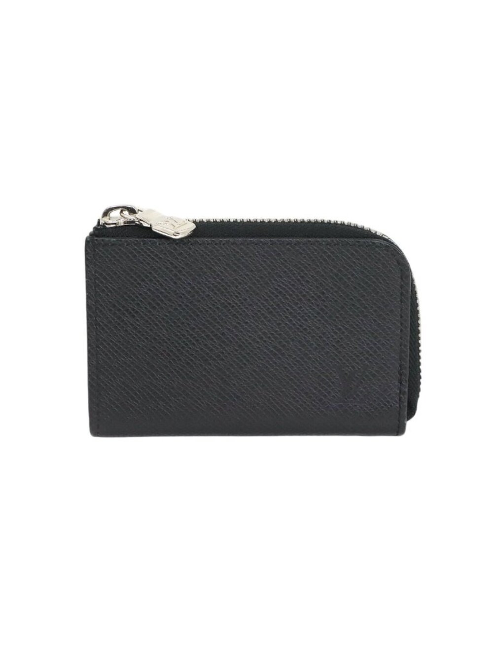 Louis Vuitton Taiga Porte Monnaie Jour Coin Purse Leather Noir